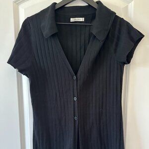 Abercrombie and Fitch Long Sweater Cardigan Short Sleeve M